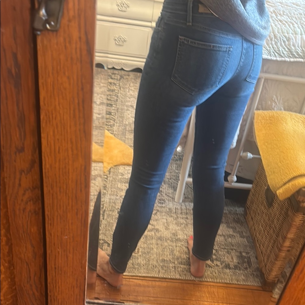 PAIGE Dark Blue Skinny Jeans